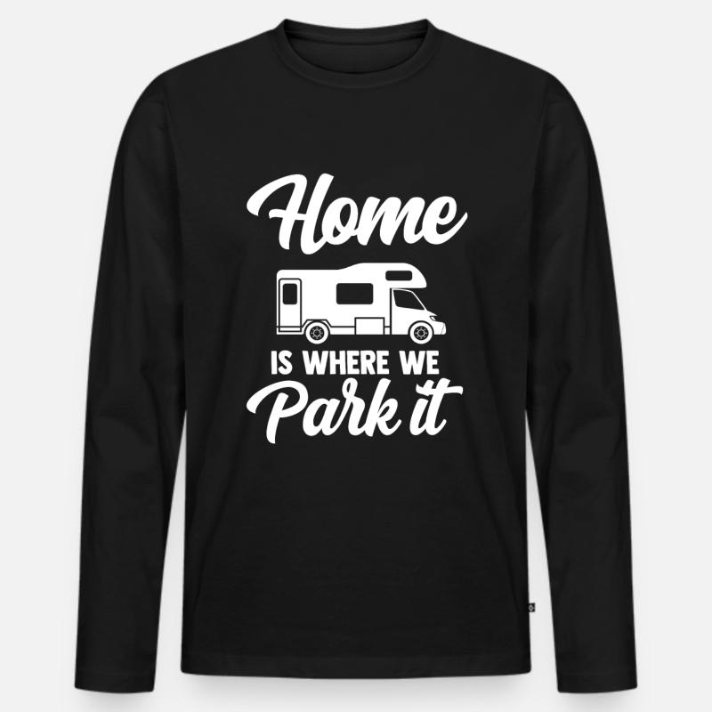 Camper - Männer Premium Bio Langarmshirt - Schwarz