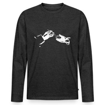 Surgeon Gift Medicine Doctor Doc Doctor Sayings - Men's Premium Organic Long Sleeve Shirt - heather anthracite - Front - Nico (187cm)