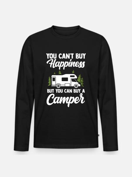 camper - Men's Premium Organic Long Sleeve Shirt - black