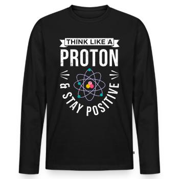Chemiker Labor Periodensystem Neutron Alchemie - Männer Premium Bio Langarmshirt - Schwarz - Vorne - Nico (187cm)