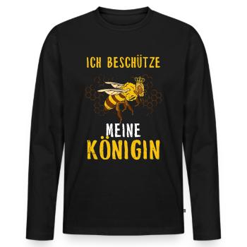 Imker Geschenk Bienchen Nektar Beekeeper Wespe - Männer Premium Bio Langarmshirt - Schwarz - Vorne - Nico (187cm)
