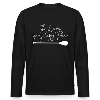 Stand up Paddling | SUP | stand up paddle - Männer Premium Bio Langarmshirt - Schwarz - Vorne - Nico (187cm)