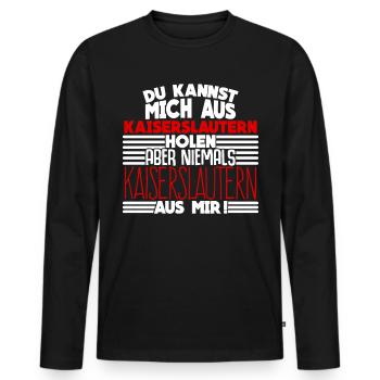 Kaiserslauterer Spruch Kaiserslautern - Männer Premium Bio Langarmshirt - Schwarz - Vorne - Nico (187cm)