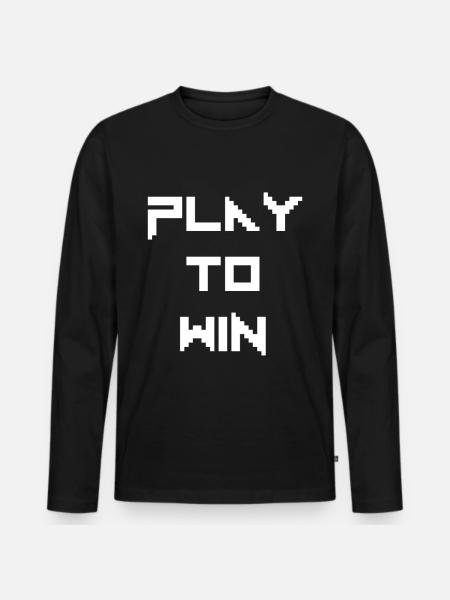 Gamer - Men's Premium Organic Long Sleeve Shirt - black