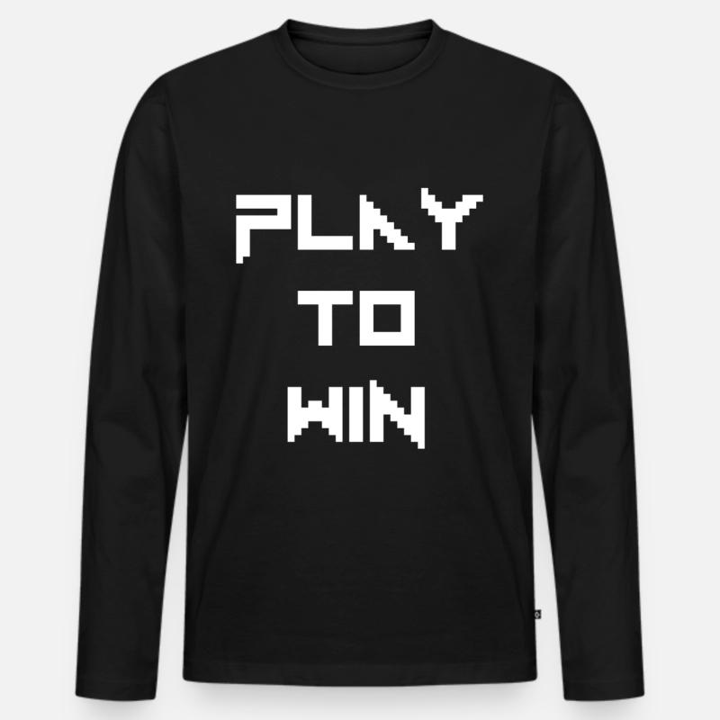 Gamer - Men's Premium Organic Long Sleeve Shirt - black