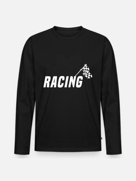 Motorsport - Men's Premium Organic Long Sleeve Shirt - black