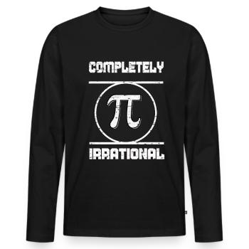 Mathematik Mathe Mathematiker Experiment geschenk - Männer Premium Bio Langarmshirt - Schwarz - Vorne - Nico (187cm)