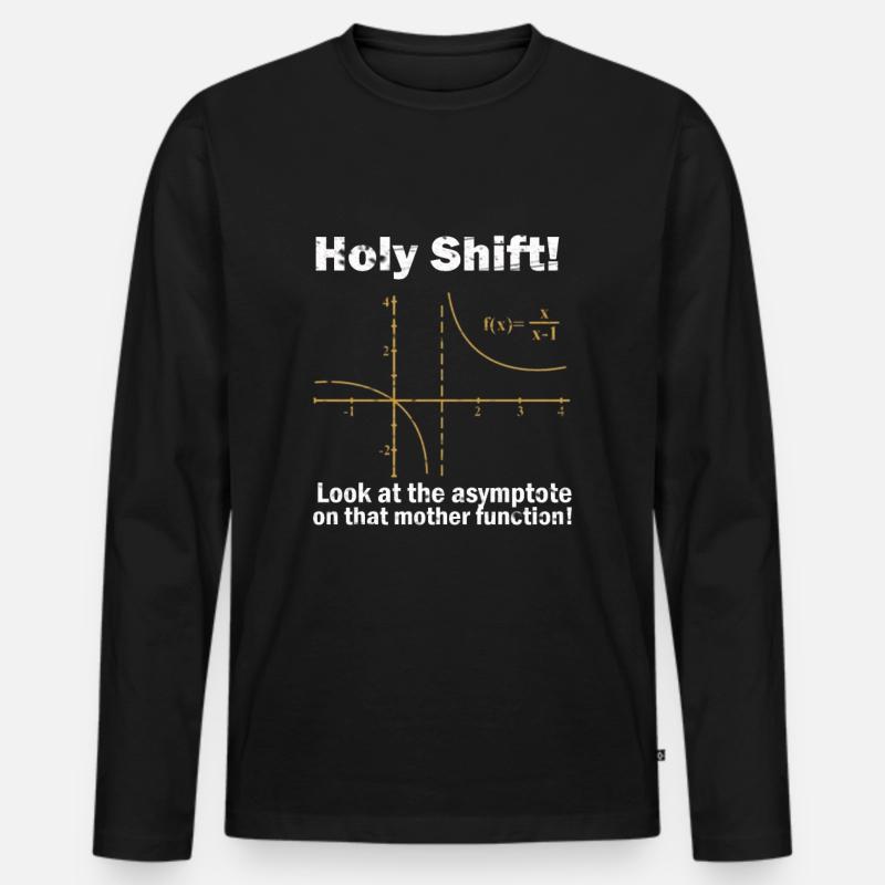 Mathematik Mathe Mathematiker Experiment geschenk - Männer Premium Bio Langarmshirt - Schwarz