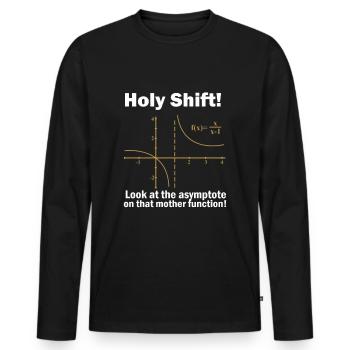 Mathematik Mathe Mathematiker Experiment geschenk - Männer Premium Bio Langarmshirt - Schwarz - Vorne - Nico (187cm)