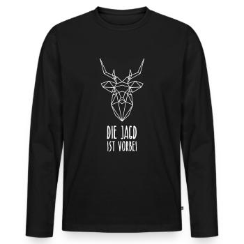 JGA: The hunt is over - Men's Premium Organic Long Sleeve Shirt - black - Front - Nico (187cm)