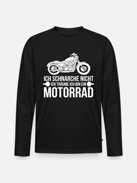 motorcyclist - Men's Premium Organic Long Sleeve Shirt - black