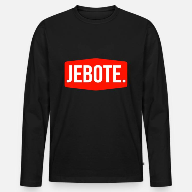 Serbien - Männer Premium Bio Langarmshirt - Schwarz