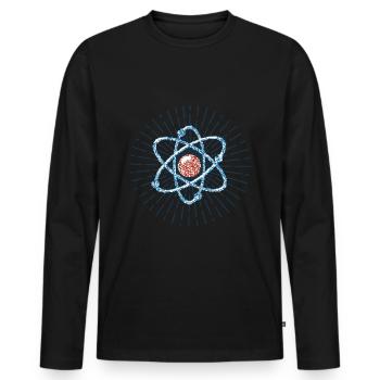 Science physique Science Science cadeau - T-shirt manches longues Premium bio Homme - noir - Devant - Nico (187cm)