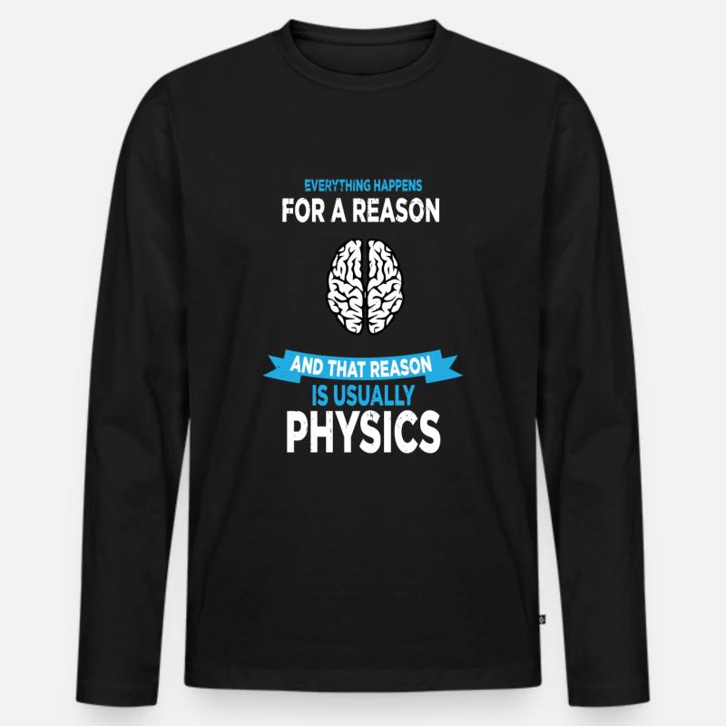 Physics Science Science gift - Men's Premium Organic Long Sleeve Shirt - black