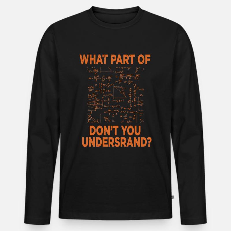 Physics Science Science gift - Men's Premium Organic Long Sleeve Shirt - black