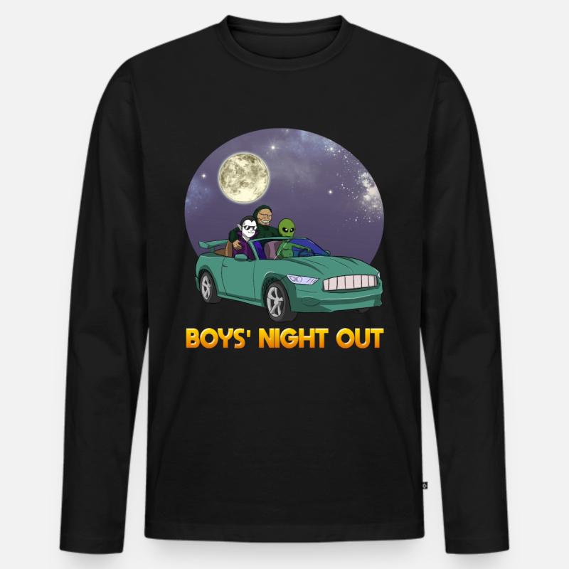 Männerabend JGA Junggesellen Junggesellenabeschied - Männer Premium Bio Langarmshirt - Schwarz