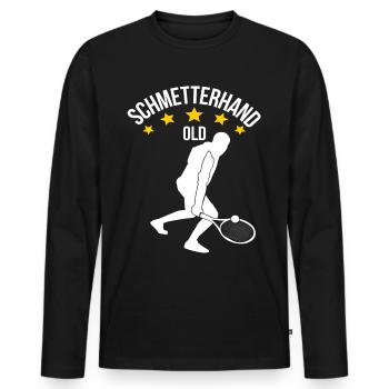 Old butterfly - Men's Premium Organic Long Sleeve Shirt - black - Front - Nico (187cm)