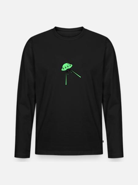 Vaisseau spatial - T-shirt manches longues Premium bio Homme - noir