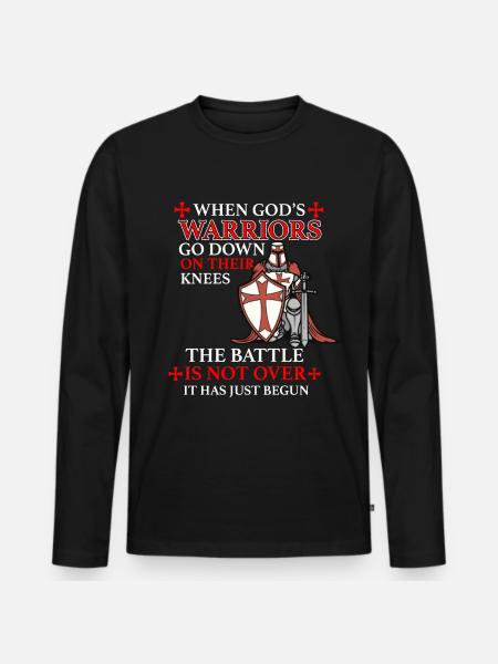 Christentum Geschenk - Männer Premium Bio Langarmshirt - Schwarz