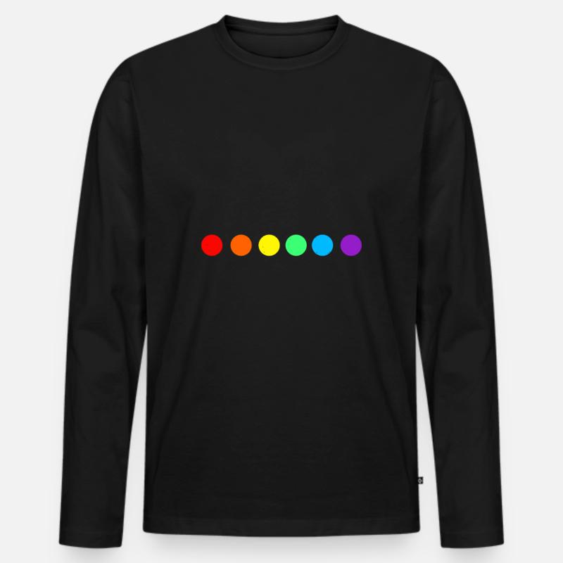 Gay Pride Geschenk - Männer Premium Bio Langarmshirt - Schwarz