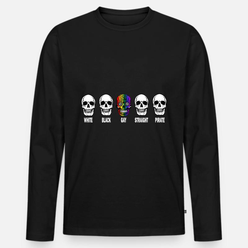 Gay Pride Geschenk - Männer Premium Bio Langarmshirt - Schwarz