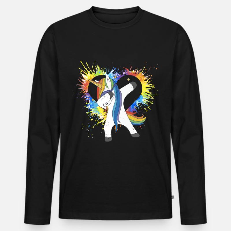 Gay Pride Geschenk - Männer Premium Bio Langarmshirt - Schwarz