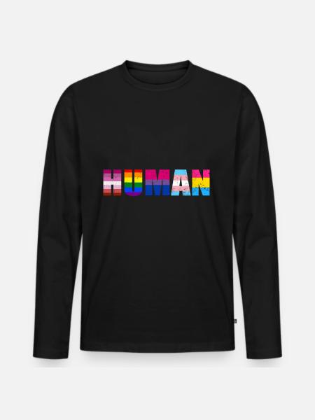 Gay Pride Gift - Men's Premium Organic Long Sleeve Shirt - black