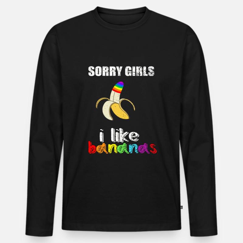 Gay Pride Geschenk - Männer Premium Bio Langarmshirt - Schwarz