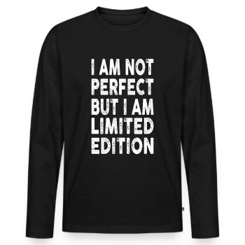 Funny Sayings Blague rigolote Cadeau sarcastique - T-shirt manches longues Premium bio Homme - noir - Devant - Nico (187cm)