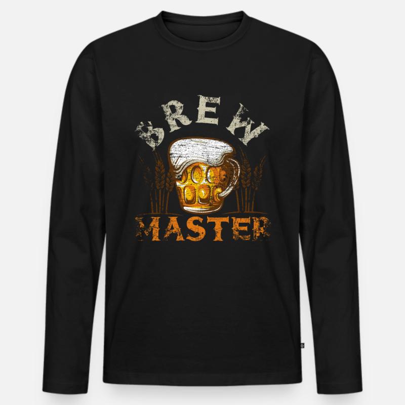 Brew Master - Männer Premium Bio Langarmshirt - Schwarz