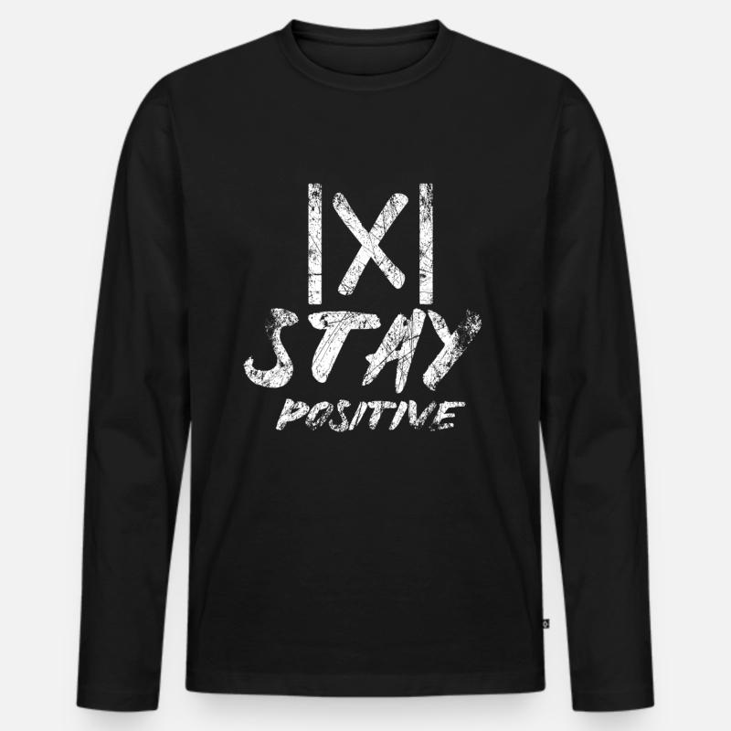 Math Humour - Männer Premium Bio Langarmshirt - Schwarz