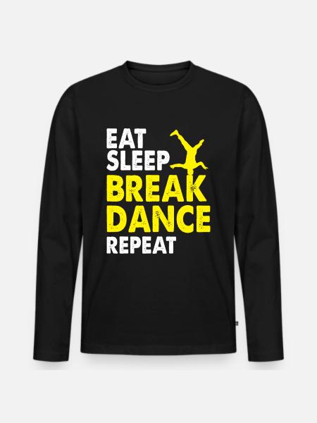 Breakdance - T-shirt manches longues Premium bio Homme - noir