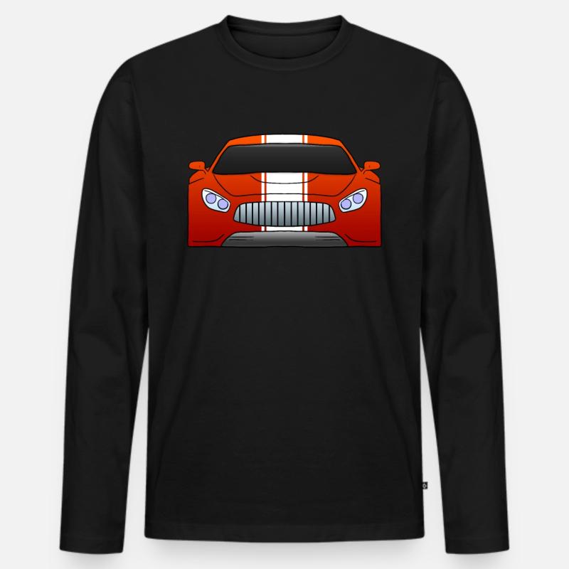 Car Auto - Männer Premium Bio Langarmshirt - Schwarz