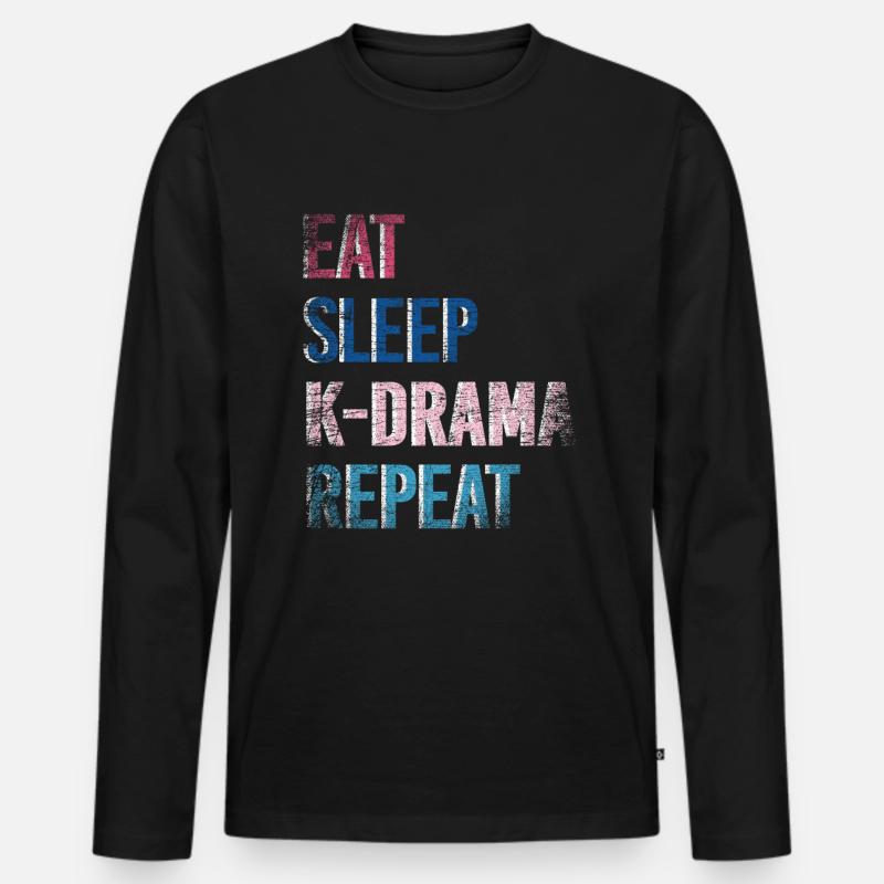 K Drama K-Drama Geschenk - Männer Premium Bio Langarmshirt - Schwarz