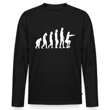 Fitness gymnastics gymnastics evolution aerobics - Men's Premium Organic Long Sleeve Shirt - black - Front - Nico (187cm)