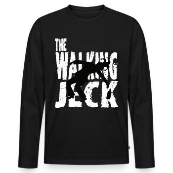 Karneval The Walking Jeck Fasching Rosenmontag - Männer Premium Bio Langarmshirt - Schwarz - Vorne - Nico (187cm)