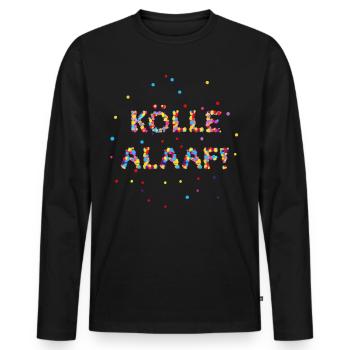Kölle Alaaf - Männer Premium Bio Langarmshirt - Schwarz - Vorne - Nico (187cm)