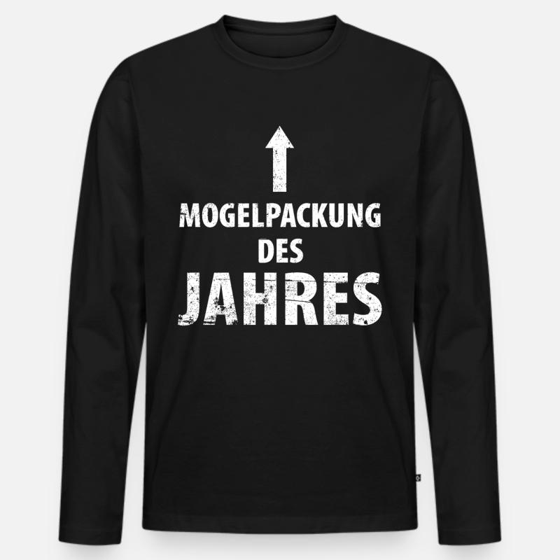 Mogelpackung des Jahrer - Männer Premium Bio Langarmshirt - Schwarz