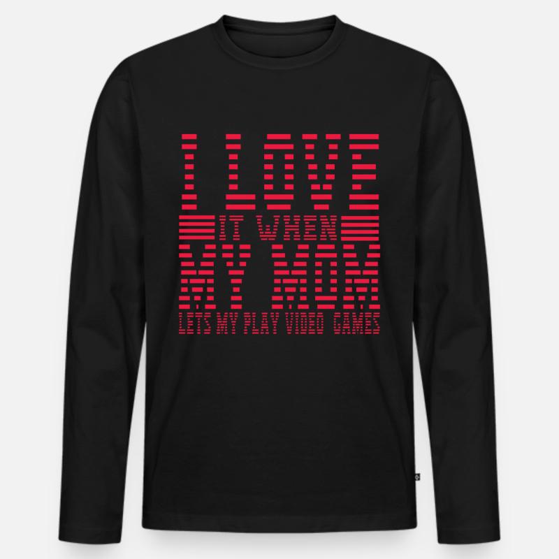 Gaming - Männer Premium Bio Langarmshirt - Schwarz