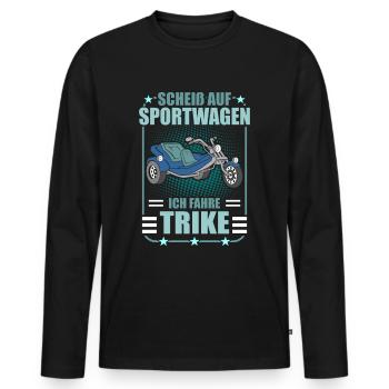Triker Trike Trikerfahrer Dreirad Motortrike - Männer Premium Bio Langarmshirt - Schwarz - Vorne - Nico (187cm)