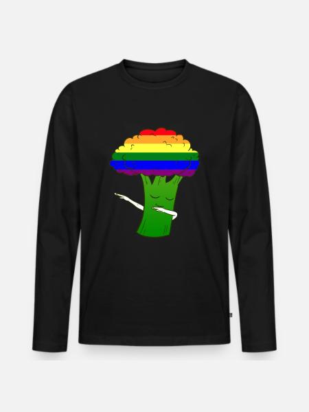 LGBT broccoli - Men's Premium Organic Long Sleeve Shirt - black