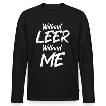 Frise orientale vide - T-shirt manches longues Premium bio Homme - noir - Devant - Nico (187cm)