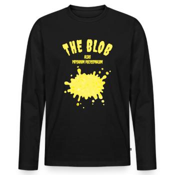 The Blob alias Physarum polycephalum Schleimpilz - Männer Premium Bio Langarmshirt - Schwarz - Vorne - Nico (187cm)
