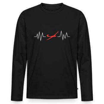 Modèle de vol cadeau amusant pour modèles réduits - T-shirt manches longues Premium bio Homme - noir - Devant - Nico (187cm)