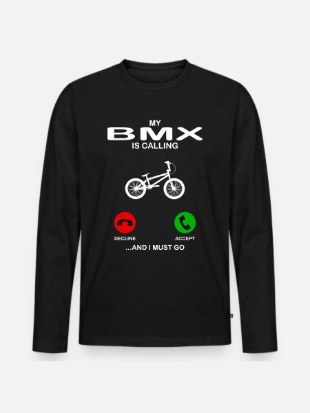 bmx - Men's Premium Organic Long Sleeve Shirt - black