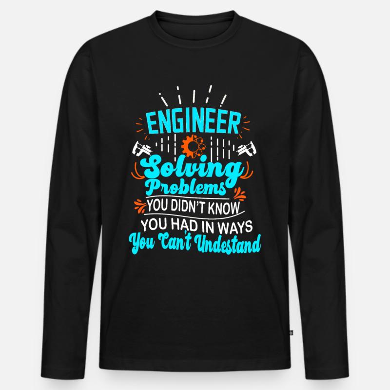 Computer Science Computer Scientist Gift - Männer Premium Bio Langarmshirt - Schwarz
