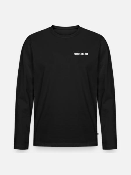 motor bil - Männer Premium Bio Langarmshirt - Schwarz