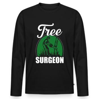 lumberjack - Men's Premium Organic Long Sleeve Shirt - black - Front - Nico (187cm)