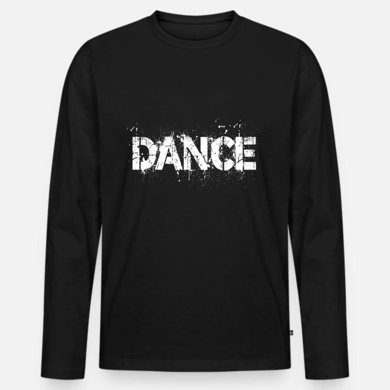 Dance - Männer Premium Bio Langarmshirt - Schwarz