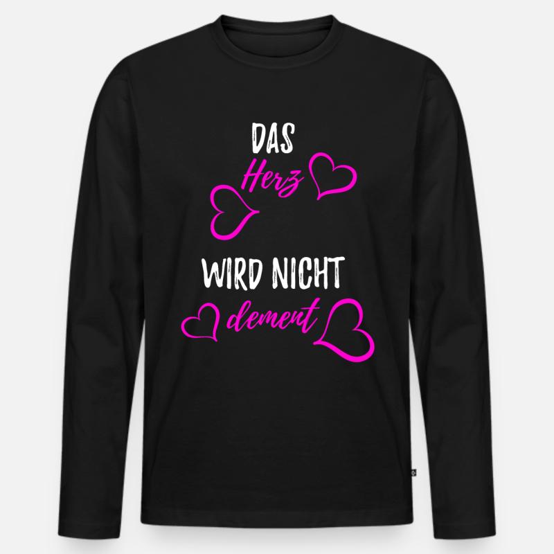 Altenpflegerin - Pflege - Männer Premium Bio Langarmshirt - Schwarz